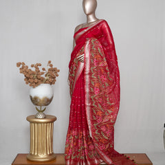 Organza Tissue Saree  SAN4939