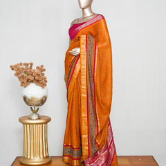 Mysore Semi Silk Saree with Kalamkari SAN5067