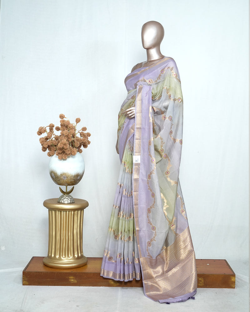Pure Chanderi Silk Saree  SAN4544