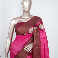 Printed Tusser Silk Saree  SAN4172