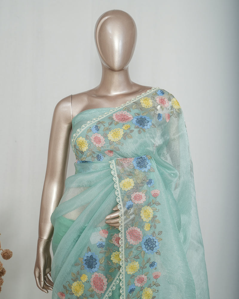 Crystal Organza Saree SAN4319