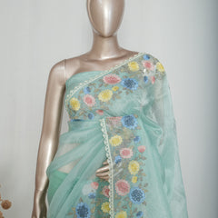 Crystal Organza Saree SAN4319