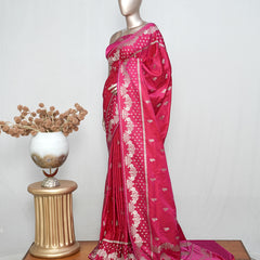 Magenta Pink  Banarasi saree  SAN5285