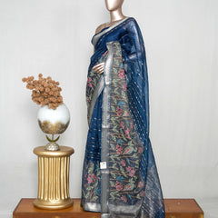 Organza Tissue Saree  SAN4939