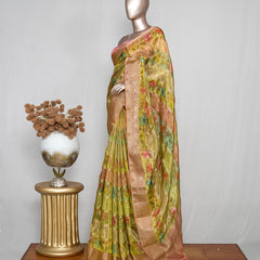Semi Natural Crepe Saree with Digital Print_Mysore Dola Silk Saree (₹3900) C 004425