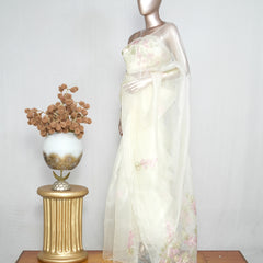 Crystal Organza Handworked Saree  SAN4805