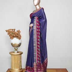 Mysore Semi Silk Saree with Kalamkari SAN5055