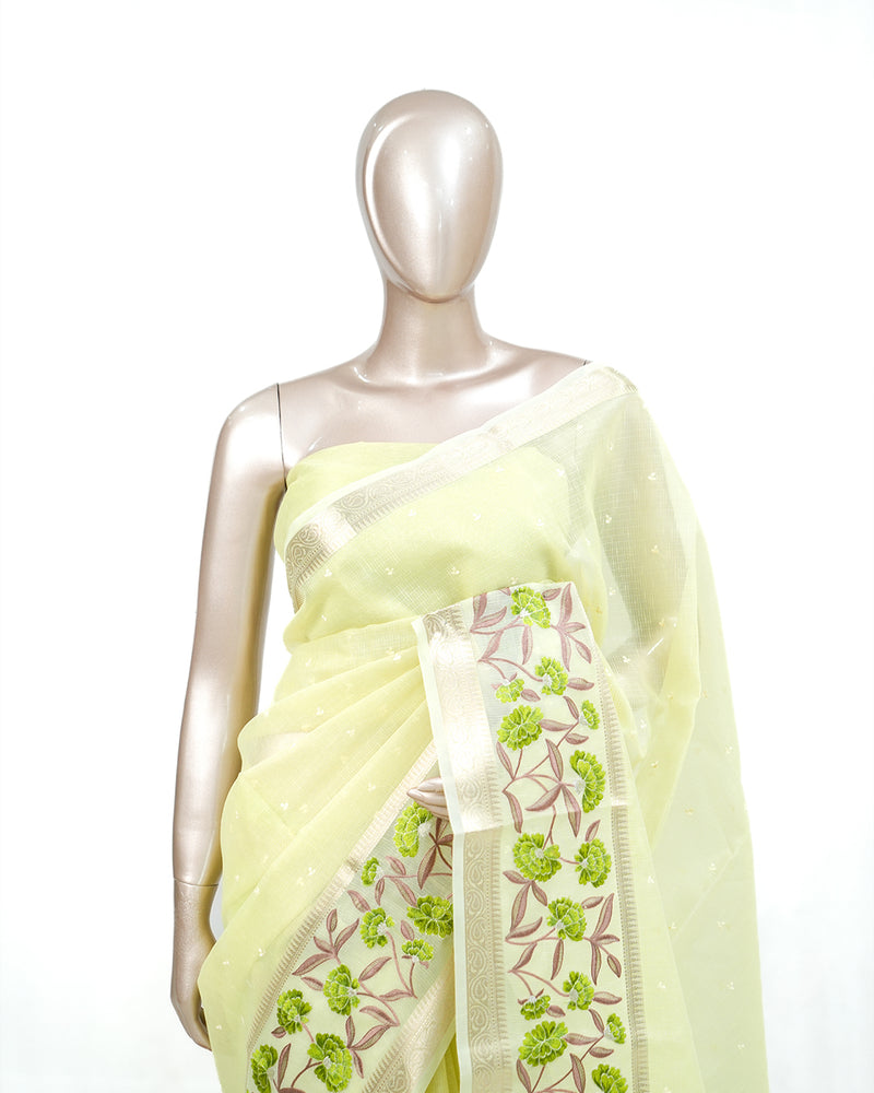 floral Tissue Organza J 005396