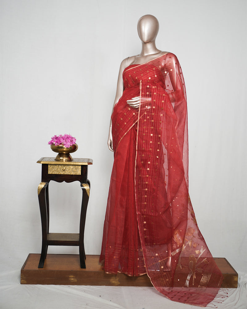 Pure Kora Organza Saree  SAN4953