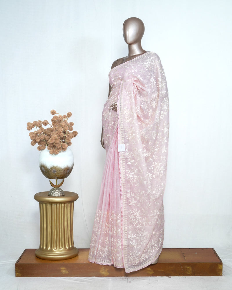 Cotton Kota Embroidered Saree SAN4039