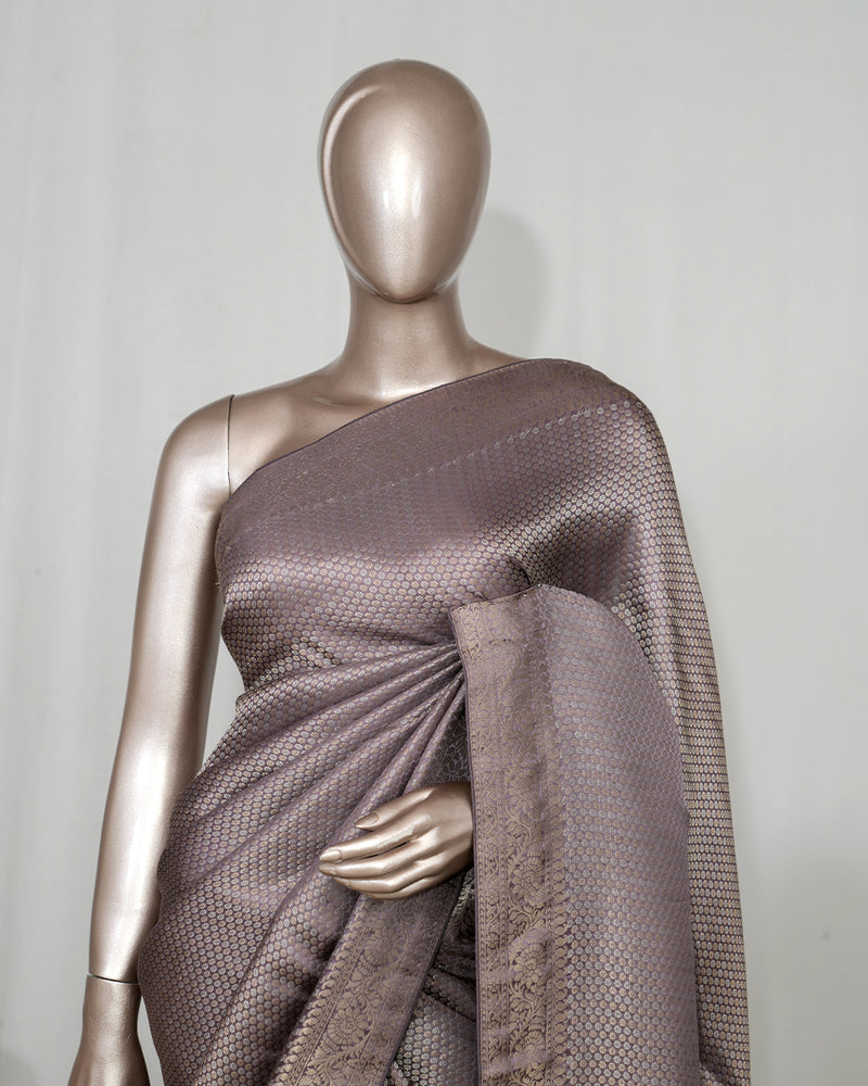 Semi Katan Brocade Banarasi Silk Saree   SAN4564