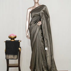 Semi silk with rich brocade weave  SAN4631