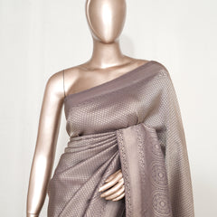 Semi Silk Brocade Banarasi Saree  SAN4636