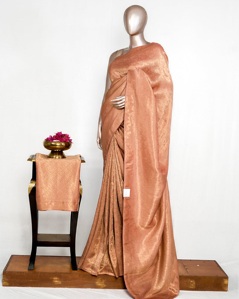 Tissue Brocade Banarasi Saree   SAN4001