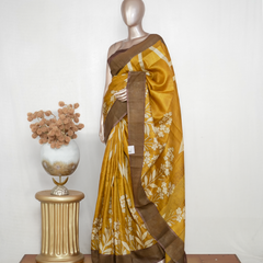 Printed Tussar Silk Saree SAN4184