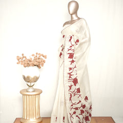 Tissue Kota Appliqué Embroidery Saree  SAN5172