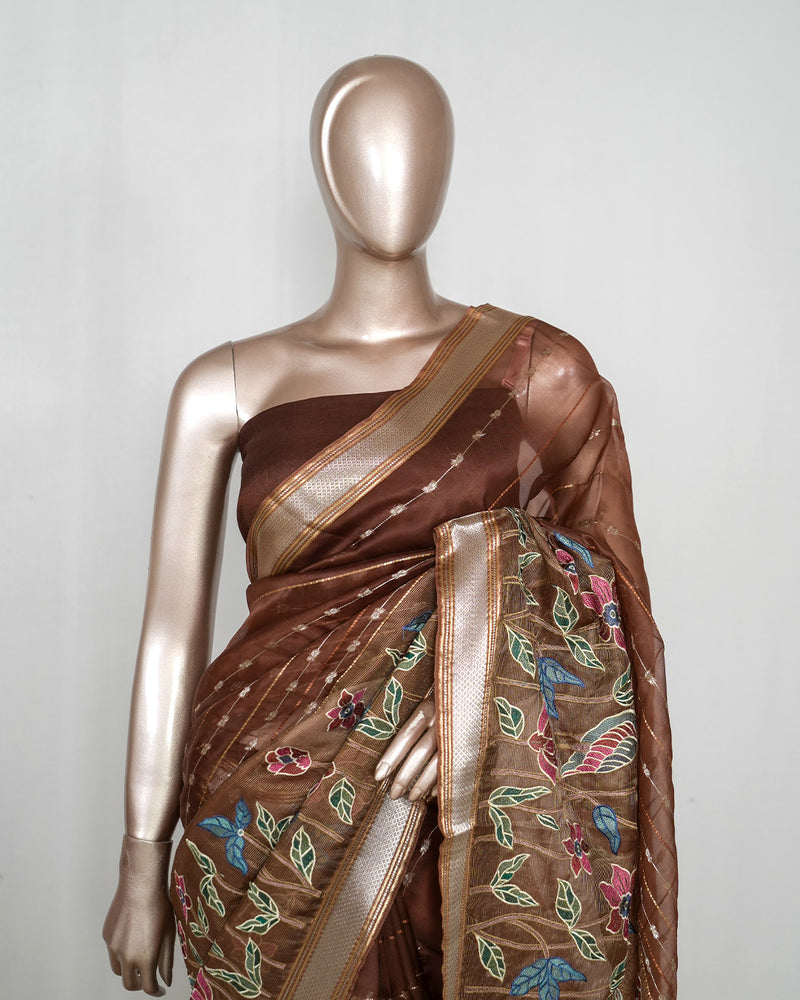 Organza Tissue Saree SAN4939