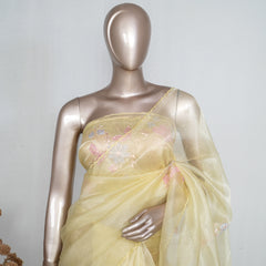Crystal Organza Handworked Saree  SAN4808