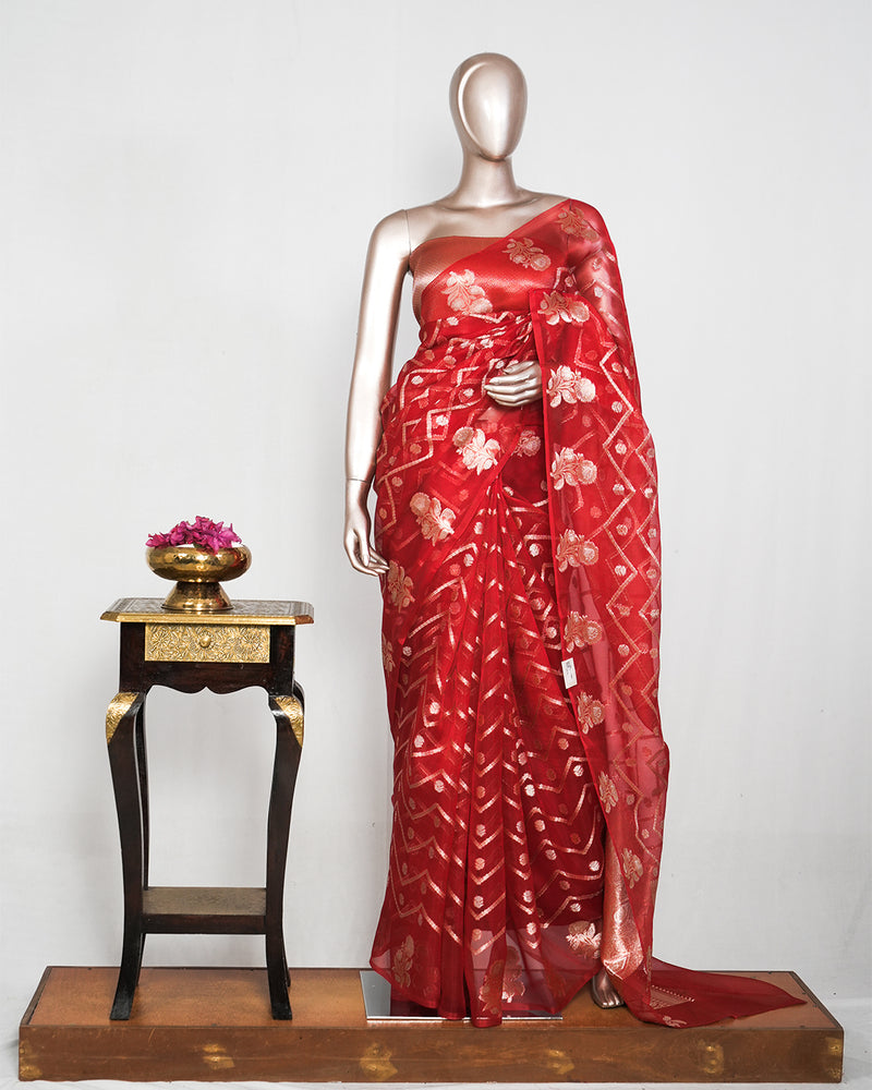 Pure Organsa Banarasi Saree SAN4818