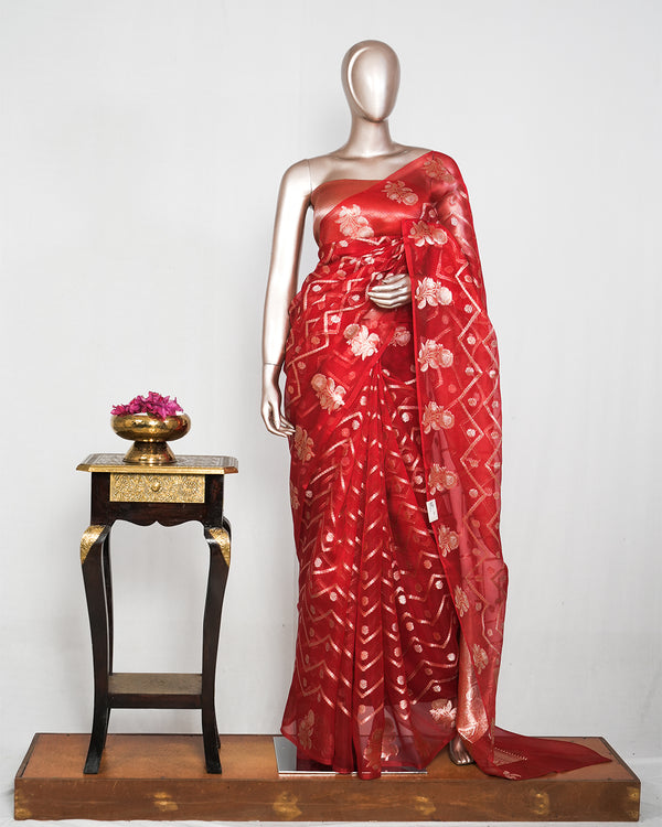 Pure Organsa Banarasi Saree SAN4818