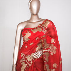 Pure Organza Designer Saree  SAN4933