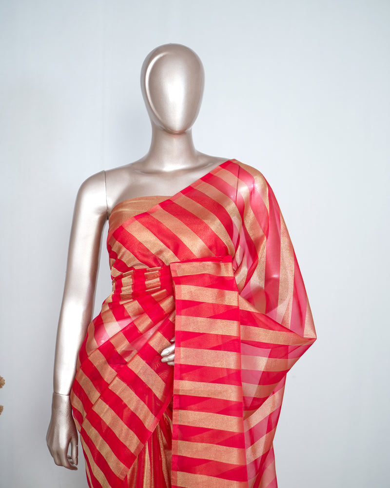Organza with Tissue Silk Saree SAN4483