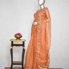 Pure Organza  Embroidery Saree  SAN4935