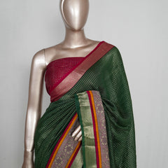 Mysore Semi Silk Saree with Kalamkari SAN4981