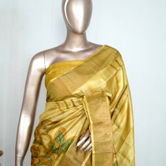Printed Tussar Silk Saree SAN4212