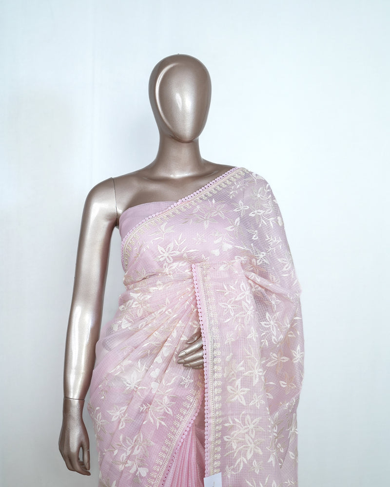 Cotton Kota Embroidered Saree SAN4039