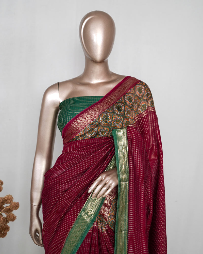 Semi Mysore Silk Saree SAN5072