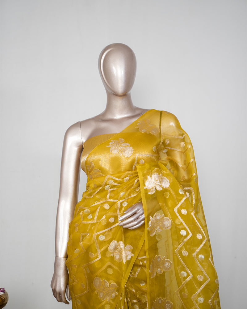 Pure Banarasi Organza Saree SAN4817