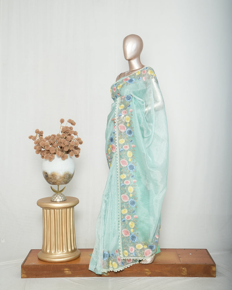 Crystal Organza Saree SAN4319