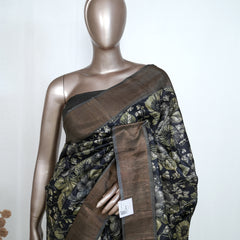 Pure Printed tusser silk SAN4223