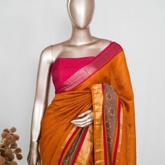 Mysore Semi Silk Saree with Kalamkari SAN5067