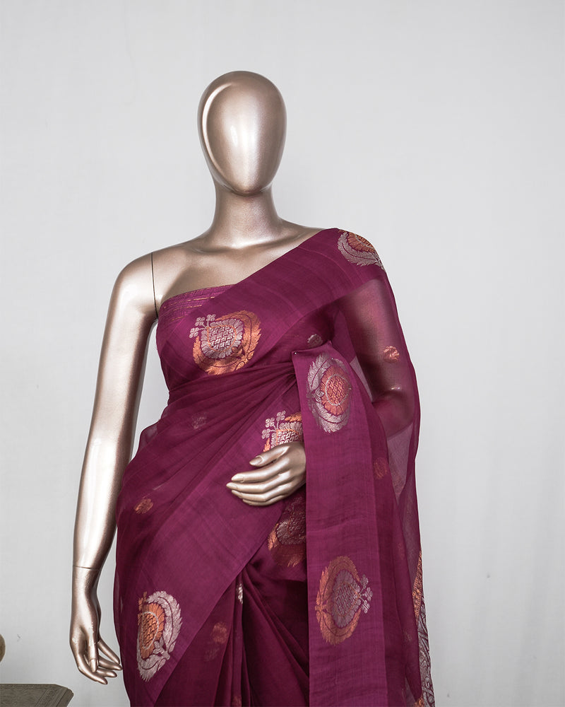 Pure Kora Silk Organza Saree SAN4927