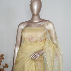 Crystal Organza Handworked Saree  SAN4814