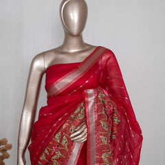 Organza Tissue Saree  SAN4939