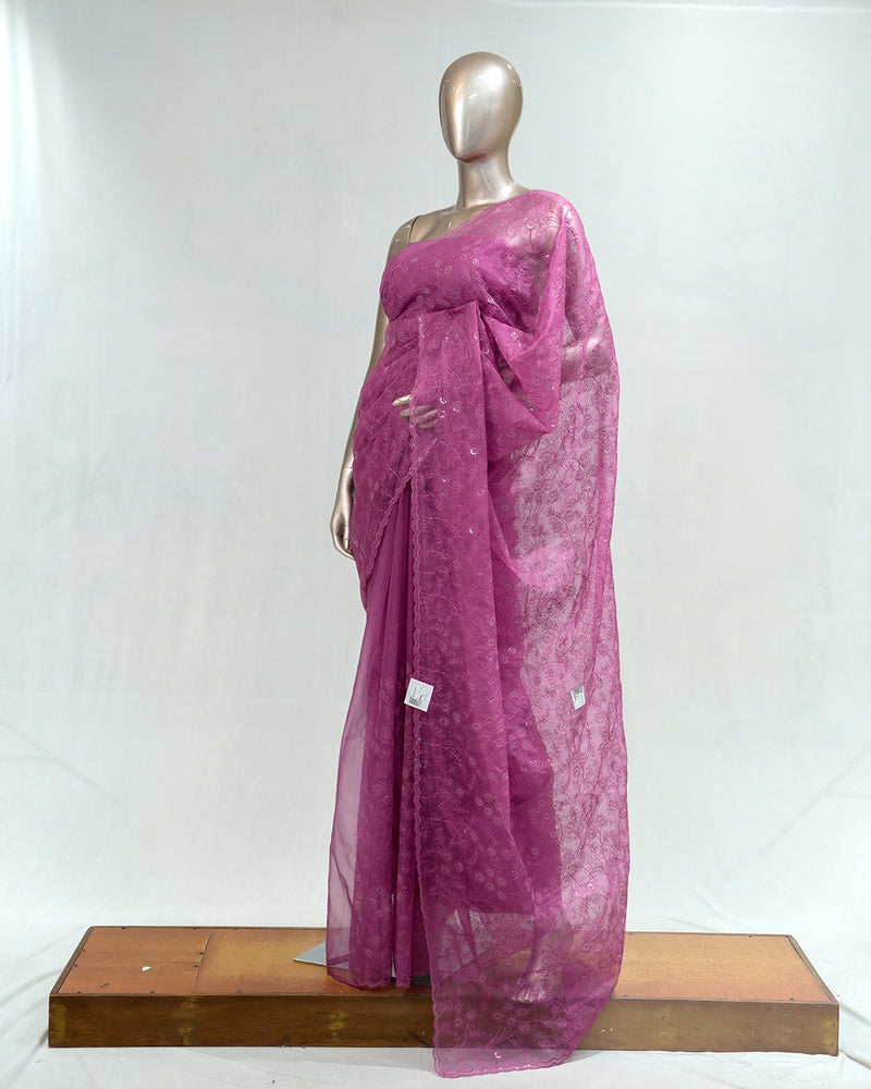 Organza Saree C SAN4075