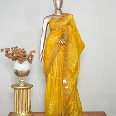 Shimmer Crushed _Crushed Tissue EMB Saree (₹4300) A 004111