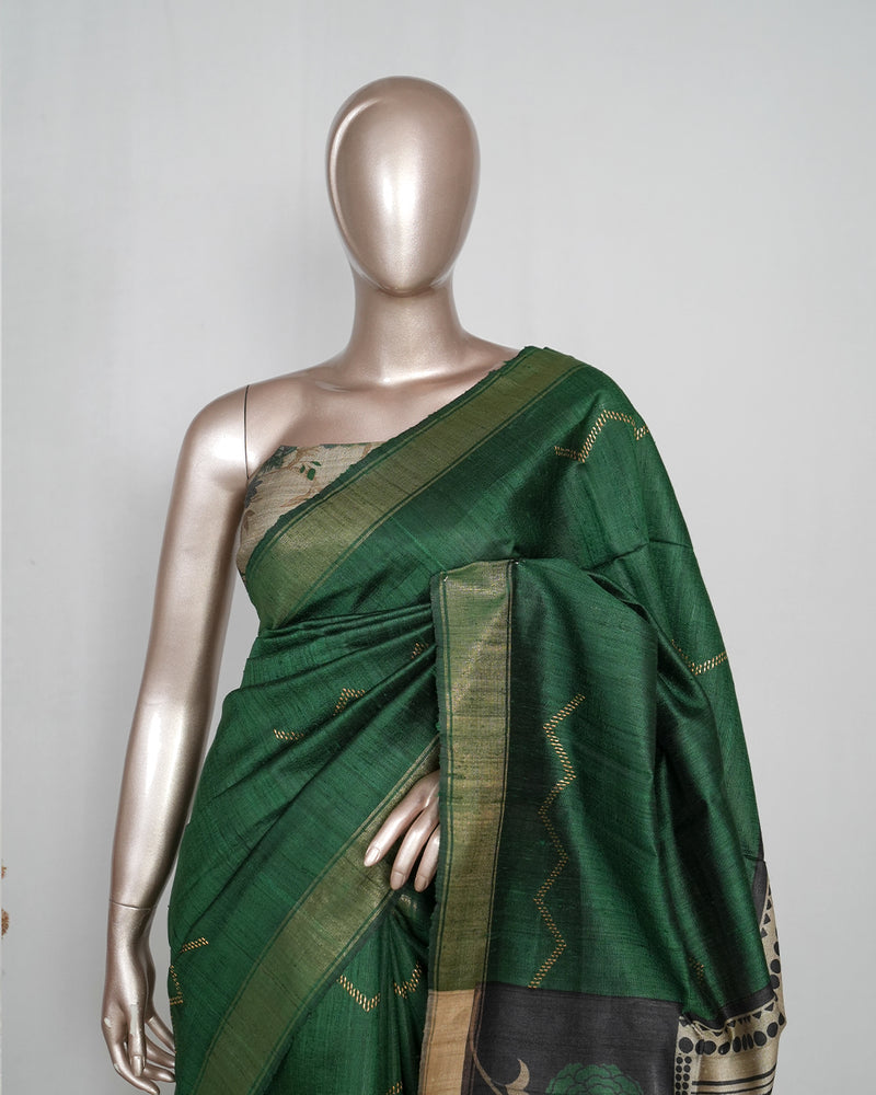 Tussar Silk Saree SAN4052