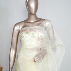 Crystal Organza Handworked Saree  SAN4805