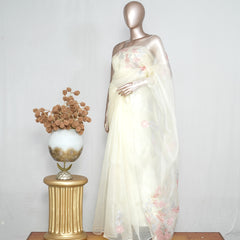 Crystal Organza Handworked Saree  SAN4796