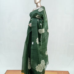 Glass Organza Saree C  SAN5389