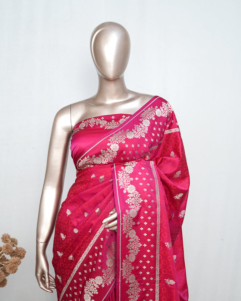 Magenta Pink  Banarasi saree  SAN5285