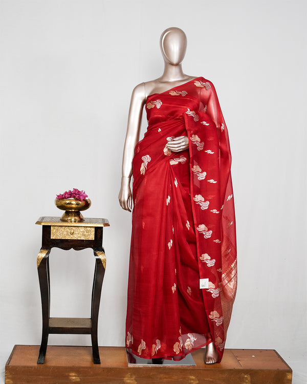 Pure Kora Silk Organza Saree  SAN4932