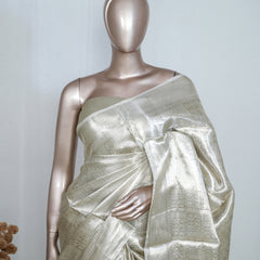 Pure Silver Tissue Saree  SAN4255