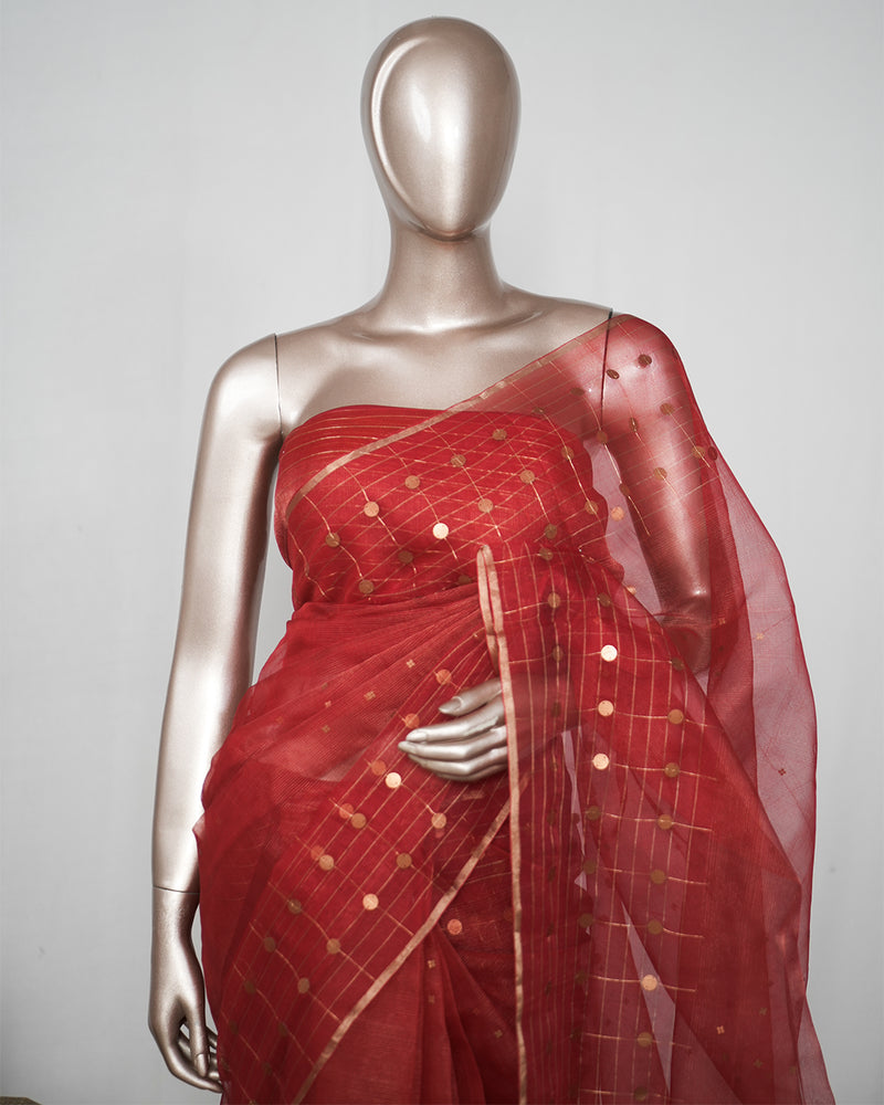 Pure Kora Organza Saree  SAN4953