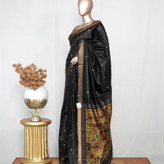 Tussar Silk Saree with Kalamkari Pallu SAN4054