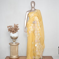 Striped Pure Viscose Organza Saree SAN4267